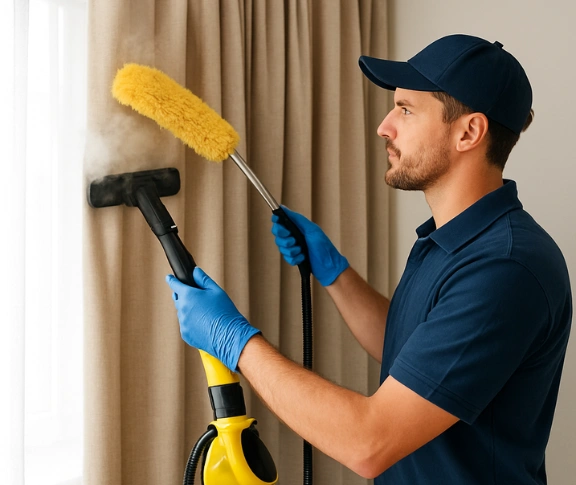 Trusted drapes cleaning technician Matty Curtain Cleaning gilead-nsw QLD