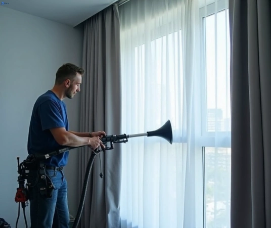 Professional drapes cleaning process tools Matty Curtain Cleaning gilead-nsw